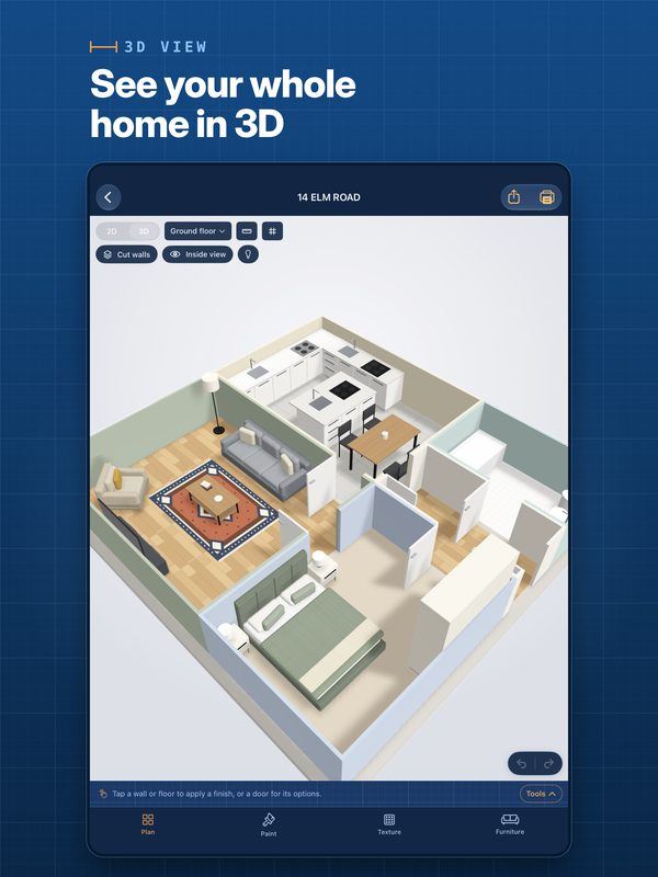 3D view on iPad