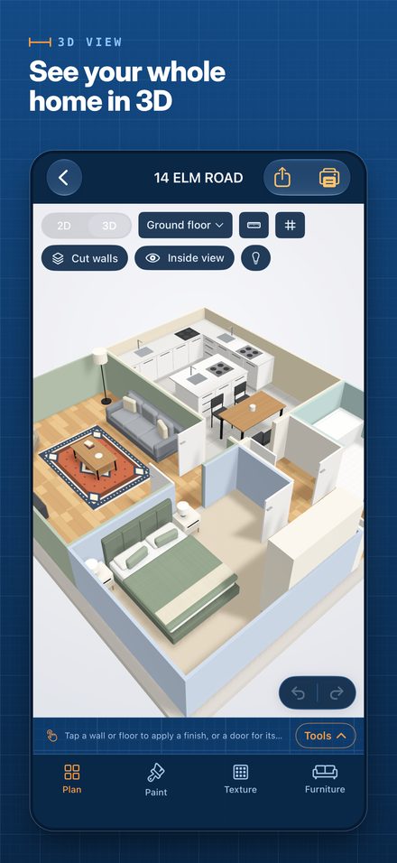 3D view of the home